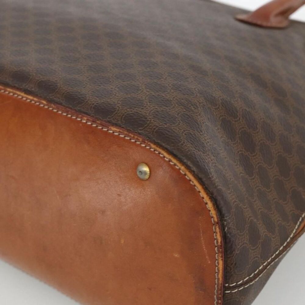 Celine Macadam Handbag Macadam With Leather Brown Canvas Handbag - Picture 9 of 16